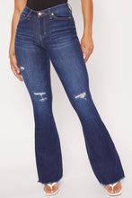 Load image into Gallery viewer, High-Rise Flare Jean With Frayed Hem