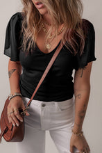 Load image into Gallery viewer, Dahlia Mesh Ruffled Sleeve Top