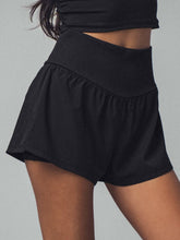 Load image into Gallery viewer, Wide Ribbed Waistband Flowy Shorts